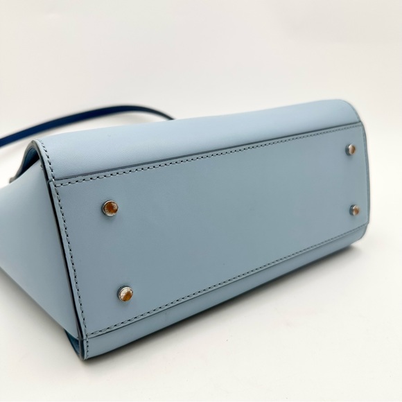 Kate Spade: Lt. Blue Magnolia Street Eyelet Satchel - Picture 11 of 15